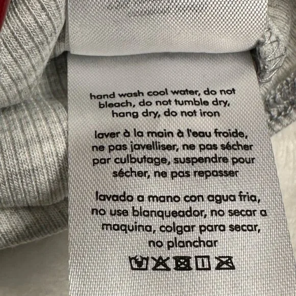 WeWoreWhat Womens Henley Bodysuit Gray Sz M Ribbed Long-Sleeve Comfy Stretch NWT - Picture 5 of 11